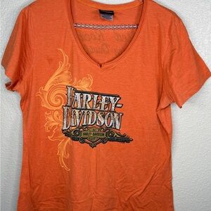 Harley-Davidson Women's Vibrant Orange Tee